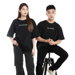 Polo Exchange Kaos Oversize unisex bahan Katun combed kode 10071