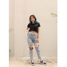 Polo Exchange Crop Top Plain Spandex