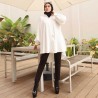 Atasan Wanita Muslim Tunik Mirah Lengan Panjang Busui Bahan Crinkle