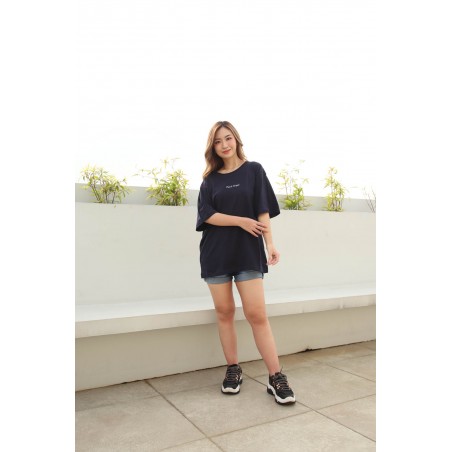 Kaos Oversize Wanita Pria Distro T Shirt Point Eight Korea Style 10080