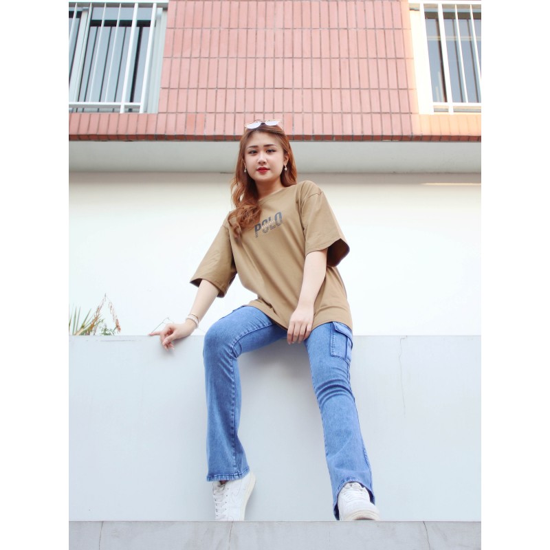Kaos Oversize Pria Baju Atasan Wanita Jumbo T shirt Pasangan Couple Cowok Cewek Distro