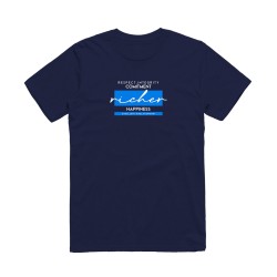 Baju Kaos Distro Pria Lengan Pendek Polo Exchange Print Richer Bahan Katun Premium Berkualitas