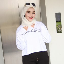 Kaos Crop Top Oversize...