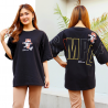 Baju Kaos Oversize Pria Wanita Distro Aesthetic Korean Style Big Size Branded Premium Print Simple Bear Lucu
