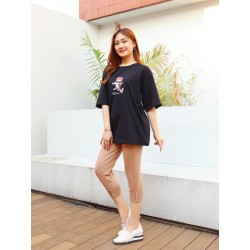 Baju Kaos Oversize Pria Wanita Distro Aesthetic Korean Style Big Size Branded Premium Print Simple Bear Lucu