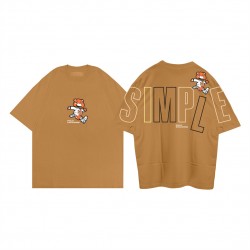 Baju Kaos Oversize Pria Wanita Distro Aesthetic Korean Style Big Size Branded Premium Print Simple Bear Lucu