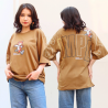 Baju Kaos Oversize Pria Wanita Distro Aesthetic Korean Style Big Size Branded Premium Print Simple Bear Lucu