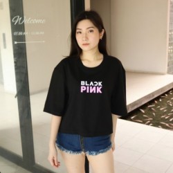 Latest 2023 Adult Women's Oversized Crop Top T-Shirts, Short Sleeve Hijab Girls' Oversized T-shirts, Contemporary Korean Style