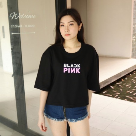 Latest 2023 Adult Women's Oversized Crop Top T-Shirts, Short Sleeve Hijab Girls' Oversized T-shirts, Contemporary Korean Style
