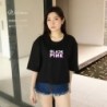 Latest 2023 Adult Women's Oversized Crop Top T-Shirts, Short Sleeve Hijab Girls' Oversized T-shirts, Contemporary Korean Style