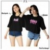 Kaos Oversize crop Top wanita Dewasa Terbaru 2023,Tshirt Atasan Oversize cewek Hijab Lengan Pendek Kekinian Style Korea