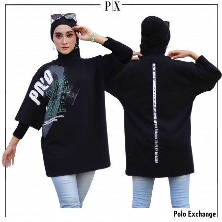 Oversized T-shirt for Adult Women Premium Cotton Material Unisex DIstro T-shirt, Hijab Ootd Polo Exchange