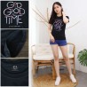 Trendy Style Elegant Women's Slimfit Spandex T-Shirt Short & Long Sleeves "God Is Good" Screen Printing