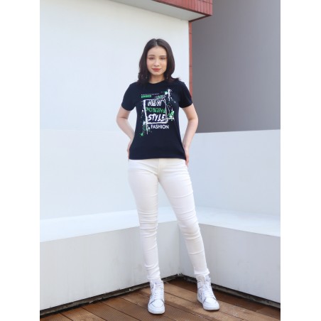Baju Kaos Wanita Slimfit Spandex Elegan Trendy & Stylish Lengan Pendek & Panjang