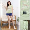 Baju Kaos Wanita Slimfit Spandex Elegan Trendy & Stylish Lengan Pendek & Panjang