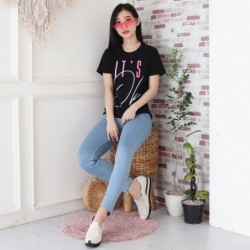 Women's Premium SlimFit Polo Exchange Combed Cotton T-Shirt - 10004